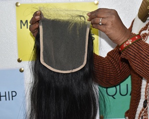 Vente en gros de cuticules brutes alignées non traitées chimiquement fermeture 4*4 droite vierge vietnamienne temple extensions de cheveux humains vague - Product Image 5