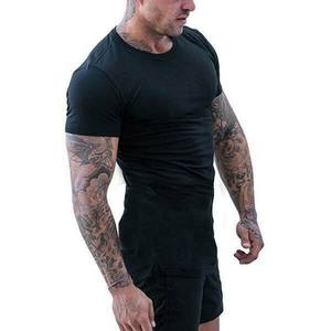 Camiseta de manga corta con cuello redondo de Color degradado para hombre, informal Camiseta ajustada con cuello redondo para hombre, camiseta de verano - Product Image 6