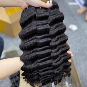 ผมดิบเป็นลอนคลื่นแบบหลวมสำหรับต่อผมมนุษย์สำหรับใยแบบอัจฉริยะผมดิบจากเวียดนาม100% โรงงานขายส่งราคาที่ดีที่สุด - Product Image 2