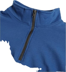 เสื้อสเวตเชิ้ตผ้าคอตตอนเนื้อหนาแบบซิป ¼  สำหรับผู้ชาย พิมพ์ลายตามสั่ง พร้อมโลโก้ OEM  ราคาขายส่ง - Product Image 2