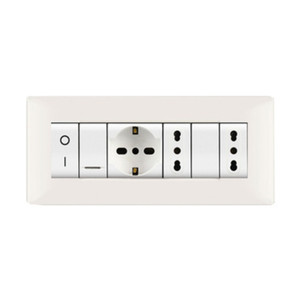 Placca Life Q Modello Living Bianco 7 Posti - Product Image 1