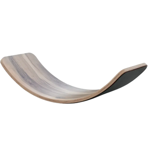 Planche oblique de couleur noyer pour adultes Design exclusif avec exercice corporel en contreplaqué de dinde en feutre gris Expédition rapide - Product Image 1