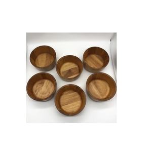 Mini cuenco de madera Natural, conjunto de 2 cuencos hechos a mano, producto en oferta, venta al por mayor - Product Image 6