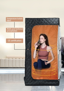 DINGDA 1.8m Kit de sauna à vapeur portable de taille complète Spa à domicile personnel pour détox Relaxation 3 litres Vapeur de 1600 watts - Product Image 5