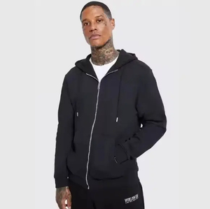 Sweats à capuche à fermeture éclair respirants pour hommes de taille personnalisée/Vente en gros Nouveau style Sweats à capuche à fermeture éclair légers à séchage rapide pour hommes OEM1 - Product Image 6