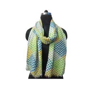 Women Fashion Custom Size Viscose Printed Scarfs Available At Low Price From Indian Supplier