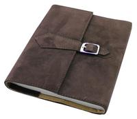 Cahier A5 en cuir de daim véritable 100 feuilles rechargeable Journal Sketch Book Wrap Tie Closure Perfect Travel Yoga Journal Gift