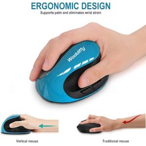 Mouse <span class=keywords><strong>Laptop</strong></span> Ergonomis 6 Tombol, Nyaman, Portable, Tahan Lama, Hemat Daya, untuk Tangan Kanan, Senyap - Product Image 4