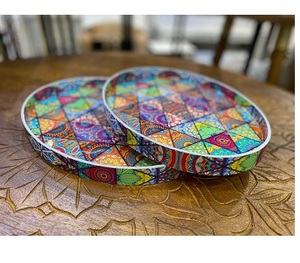 Plateau en noyer biodégradable élégant pour la maison et le restaurant ensembles de vaisselle en plastique pour le type de motif de plante de service alimentaire - Product Image 4