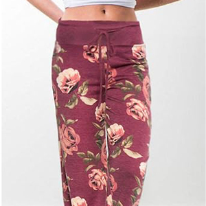 Taille haute pantalon à jambes larges femmes grande taille coton lin décontracté cordon pantalon blanc lin femmes pantalons/pantalons pour femmes - Product Image 2