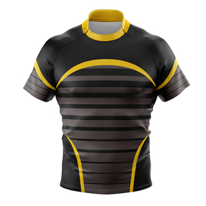 Maillot de rugby léger de qualité supérieure avec motif imprimé, col ras du cou respirant, personnalisable, service OEM ODM en vente - Product Image 1