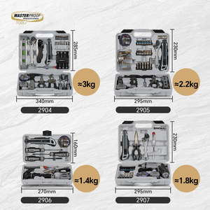 Boîte à outils d'entretien domestique avec étui <span class=keywords><strong>de</strong></span> rangement robuste, kits d'outils à main généraux - Product Image 2