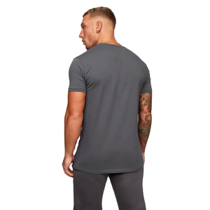 Verano Casual sólido Tops ropa gimnasio camiseta hombres Fitness entrenamiento algodón camiseta hombre culturismo entrenamiento flaco camiseta - Product Image 2