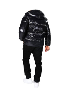 แจ็กเก็ตแบบขนเป็ดมีฮู้ดสำหรับผู้ชายเสื้อผ้าอินเทรนด์น้ำหนักเบามีซิปด้านหน้า - Product Image 4