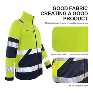 Chaqueta de seguridad para trabajadores Diseño personalizado con chaqueta de cremallera de alta calidad Herramienta DE SEGURIDAD Traje de seguridad completo - Product Image 5
