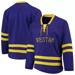 2025 vente en gros personnalisé Sublimation imprimé maillot de Hockey d'équipe haut vente maillot de hockey vierge, uniforme de hockey sur glace, maillot de hockey sur glace - Product Image 5