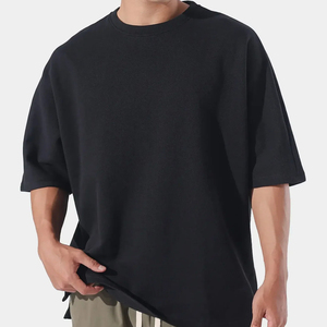 เสื้อยืดผ้าฝ้าย100% สำหรับผู้ชายเสื้อยืดโอเวอร์ไซส์พิมพ์ลายดาวเฮฟวี่เวท - Product Image 3