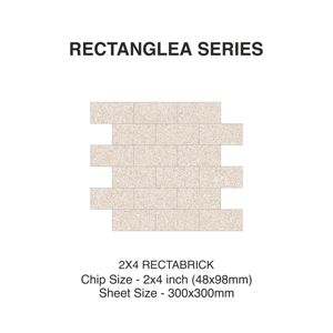 กระเบื้องโมเสคเซรามิกสี่เหลี่ยมขนาด2x4สำหรับตกแต่งผนังพื้นแบบทันสมัยเนย98มม. ราคาขายส่ง - Product Image 2
