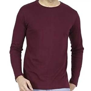 Vente en gros OEM T-shirt à manches longues pour hommes de haute qualité 100% coton conception personnalisée vente à chaud hiver tissu tricoté à manches longues - Product Image 4