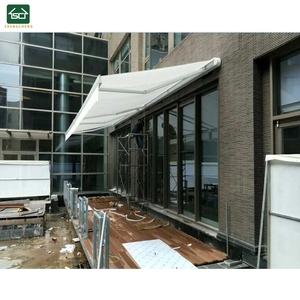 Nhiệm vụ nặng nề ngoài trời đầy đủ Cassette có thể thu vào mái hiên cơ giới Acrylic Patio vườn dù để che nắng mái hiên - Product Image 1