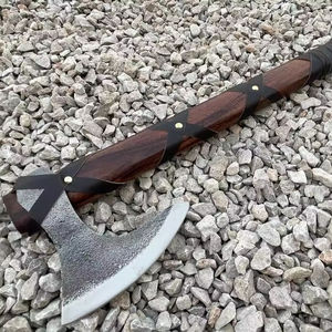 คุณภาพสูงออกแบบใหม่เหล็กคาร์บอนขวานไวกิ้งสําหรับขายที่กําหนดเองกลางแจ้งเหล็กคาร์บอนกลางแจ้งขวานไวกิ้ง, scl - Product Image 1