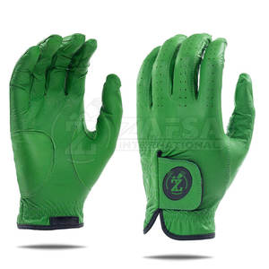 Gants de golf pour droitiers en cuir Cabretta véritable de haute qualité avec design antidérapant et logo personnalisé pour les passionnés de sport - Product Image 1