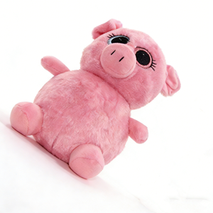 Peluche cochon rose personnalisée, adorable cochon rose en peluche, cochon en peluche aux grands yeux - Product Image 1