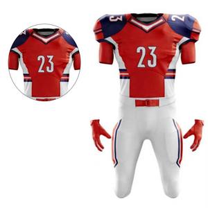 Conjuntos de Camisetas de Fútbol de Manga para Hombre y Niño de Alta Calidad, Uniformes de Fútbol Americano Sublimados y Estampados, Transpirables en la Parte Delantera - Product Image 6