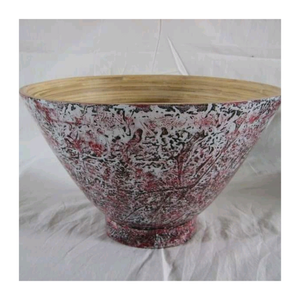 Bamboo <b>Serving</b> <b>Bowl</b> Handmade Smooth and Durable Eco-Friendly Kitchenware for Fruit Salad Snacks or Dining Gift Idea - Product Image 4