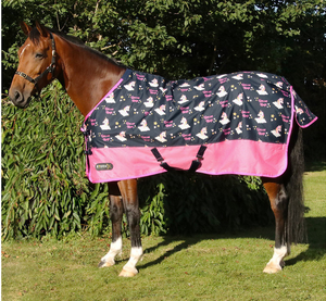 Tapis d'hiver personnalisés abordables pour chevaux Conception imperméable faite de 100% de polyester Nouvelle arrivée Feuilles de chevaux - Product Image 3