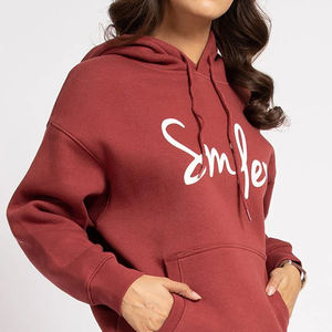 Wholesale <b>Women</b> Hoodie Quality Cotton Pullover Solid Color Custom <b>Women's</b> Hoodie Factory Manufacture ladies <b>hoodies</b> - Product Image 2
