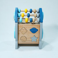 Jouet de comptage de boulier de fusée en bois Montessori amusant et éducatif pour les enfants
