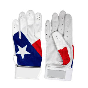 Guantes de bateo de béisbol Precio barato Logotipo personalizado Guantes de bateo de béisbol de cuero profesional - Product Image 1