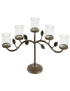 Nouvelle arrivée traditionnelle Style de bougeoir en métal élégant pour la décoration de mariage à la maison ensemble de fantaisie éclairage de noël cadeau donnant - Product Image 3