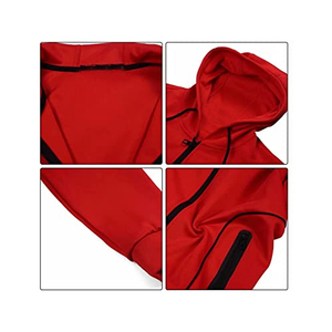 2022 alta calidad deporte al aire libre hombres 2 piezas conjunto OEM personalizado chándal sudaderas con capucha conjunto entrenamiento Jogging Wear Jogger conjunto chándal - Product Image 3