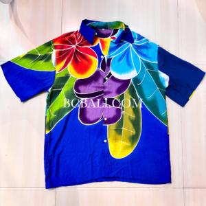Camisa de Rayón Pintada a Mano Originalmente por Artesanos Balineses de Alta Calidad - Product Image 4