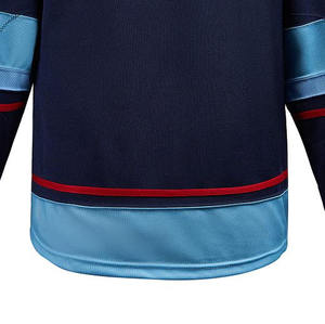 Jersey de hockey sobre hielo hecho a mano personalizado de calidad superior crea tu diseño con patrón en blanco Servicio OEM para suministro de nombre de equipo - Product Image 3