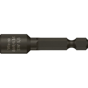 Inserto para Llave de Tubo 869/4M, Accionamiento de 6 Puntas, Ancho de Llave de 5.5 mm, Longitud de 50 mm con Imán, de WERA - Product Image 1