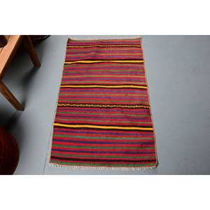 พรมขนแกะลายสีแดงแบบดั้งเดิมขนาด2.1x3.5ฟุตความหนา10มม. 9x12ขนาดสำหรับห้องโถงทางเข้าห้องพร้อมแผ่นรองทำจากยาง - Product Image 1