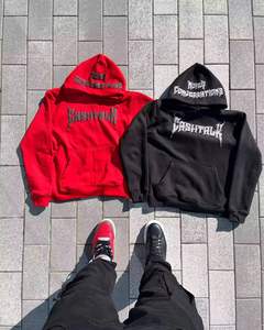 เสื้อมีฮู้ดลายปักลายสตรีทแวร์เสื้อฮู้ดสวมหัวทรงโอเวอร์ไซส์กำหนดได้เอง - Product Image 5