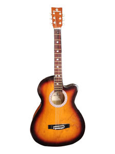 Guitare acoustique classique SOLOBEAT, taille standard, corps en acajou, 6 cordes en nylon, finition brillante jaune polie, guitare pour débutants - Product Image 5