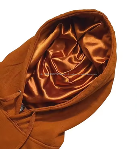 Sudadera con Capucha de Lujo de Doble Capa con Forro de Seda, Lisa, Unisex, con Forro Interior de Satén, Sudadera con Capucha para Hombre con Cordón y Satén - Product Image 2