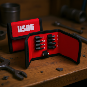 Jeu de 9 embouts Usag avec profil hexagonal spécial, comprend des clés hexagonales - Product Image 3