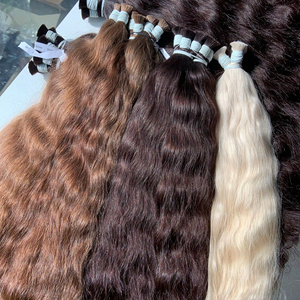 Extensiones de Cabello Humano Vietnamita 100g Color Claro 60cm de Largo Súper Doble Trama Paquetes a Granel Proveedores de Vietnam - Product Image 1