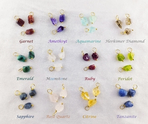 Handmade 8-10mm Aquamarine Pendant Natural Rough Birthstone 18K Gold Vermeil <b>Sterling</b> <b>Silver</b> <b>Wire</b> Wrapped Rhodium Plated - Product Image 4