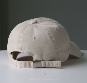 6 paneles 100% algodón deporte bordado logo hombres sin estructura blanco papá sombrero liso personalizado gorra de béisbol - Product Image 6