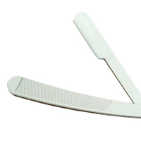 Rasoir de coiffeur jetable en gros de haute qualité lame unique bord droit poignée en plastique pliable pour le rasage du corps du visage Bikini
