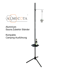 ALMICOTA Piquet de tente hexagonal/diamanté monocouche en aluminium noir thermolaqué, compatible trois saisons, accessoire de support pour tente - Product Image 3