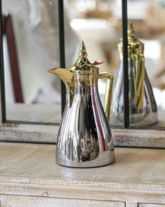 Luxury Stainless Steel Arabic Dallah For Home <b>Decoration</b> And Serving Combining Classic Middle Eastern Style With Strength - Product Image 5