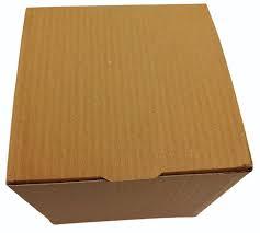 กล่องกระดาษลูกฟูกปลายม้วนสีน้ำตาลขนาด5.9x4.9x7.5นิ้วแบบพกพากันน้ำวัสดุรีไซเคิลสำหรับการจัดนิทรรศการรีไซเคิล - Product Image 5